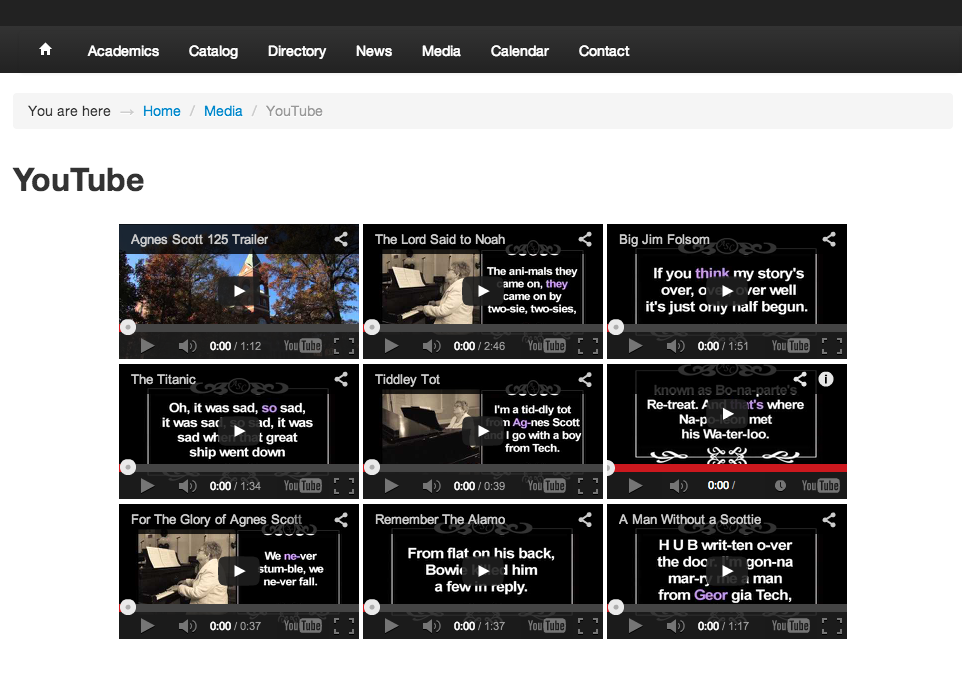 YouTube Feed Hannon Hill