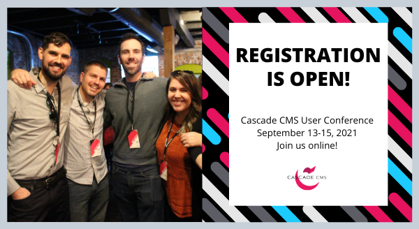 Cascade CMS on Desktop Browser