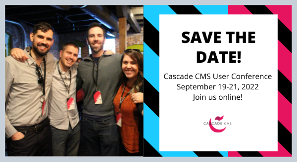 Cascade CMS on Desktop Browser