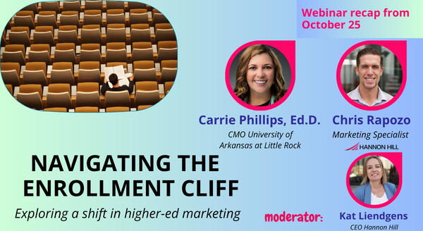 Webinar Recap: Navigating the Demographic Enrollment Cliff