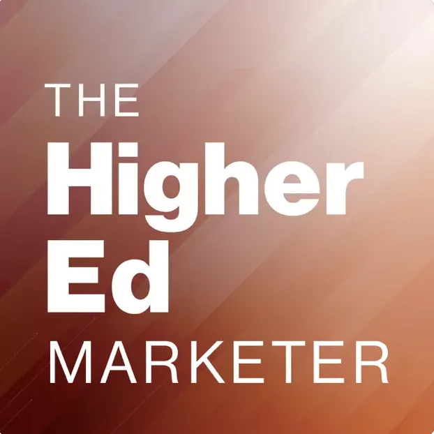 higher-ed-marketer logo on orange background