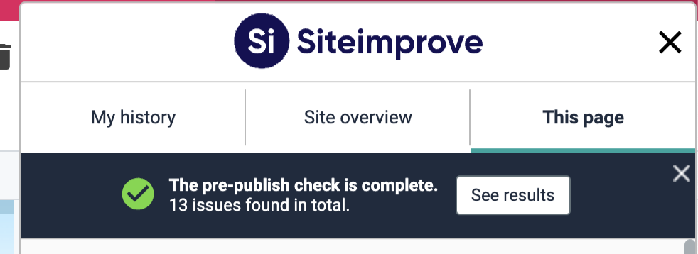 Siteimprove Prepublish results.png