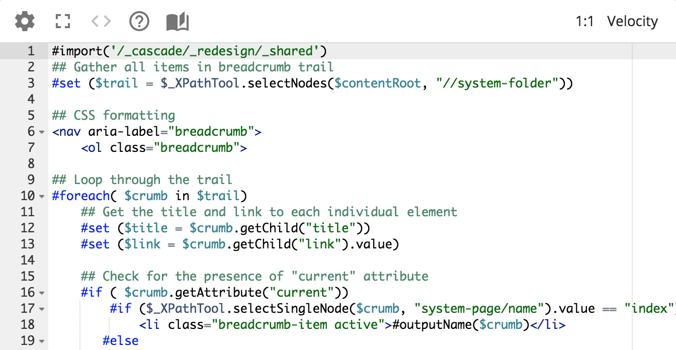 Advanced Code Editor interface