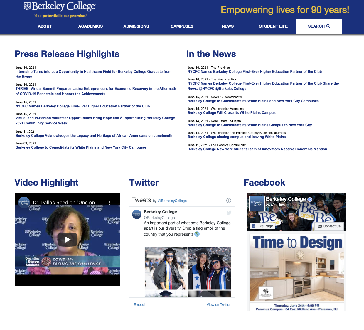 Berkeley College News