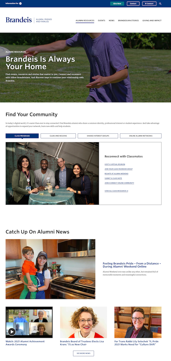 Brandeis Alumni Site