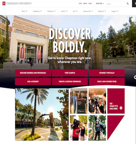 Chapman University Responsive Web Design