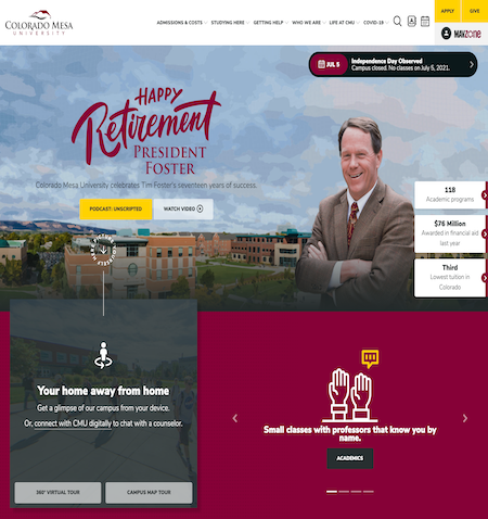 Colorado Mesa's new site