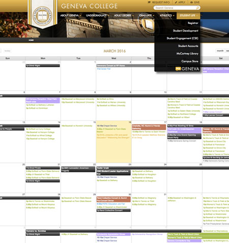 Geneva College Calendar