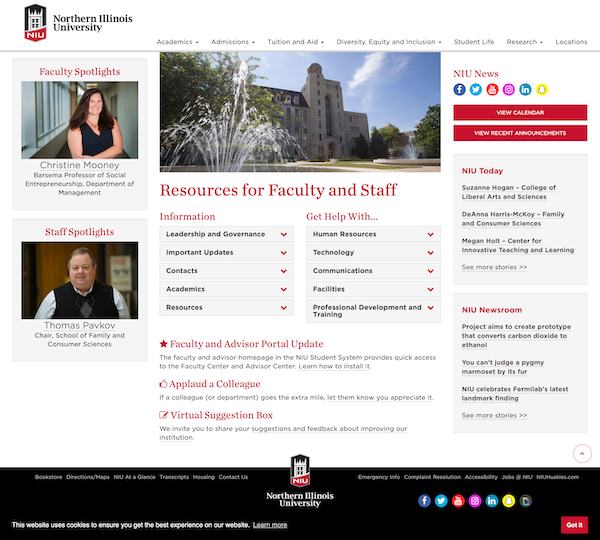 Northern Illinois University faculty and staff