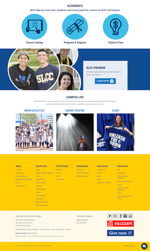 SLCC Responsive Website