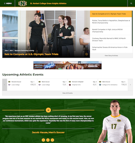 St. Norbert's Athletics Site