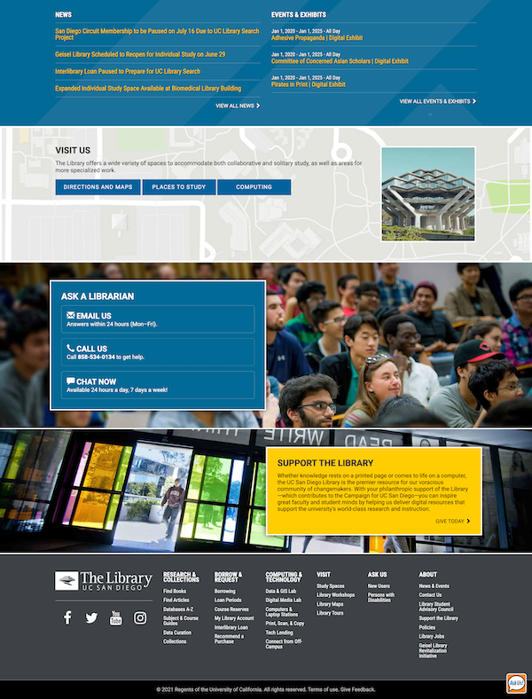 UC San Diego Library Site
