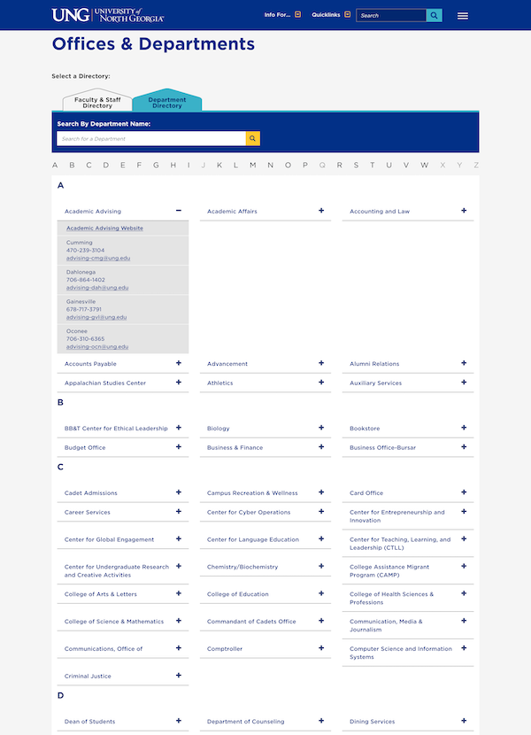 UNG's Active Directory Integration