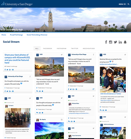 University of San Diego Social Hub